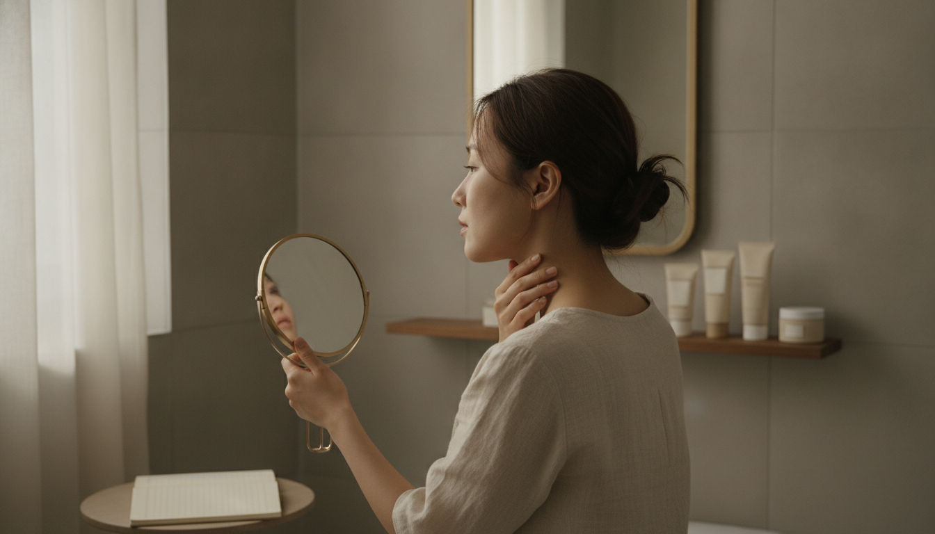 목 여드름, 턱 밑과 목 뒤는 같은 이유로 날까요? 대표 이미지