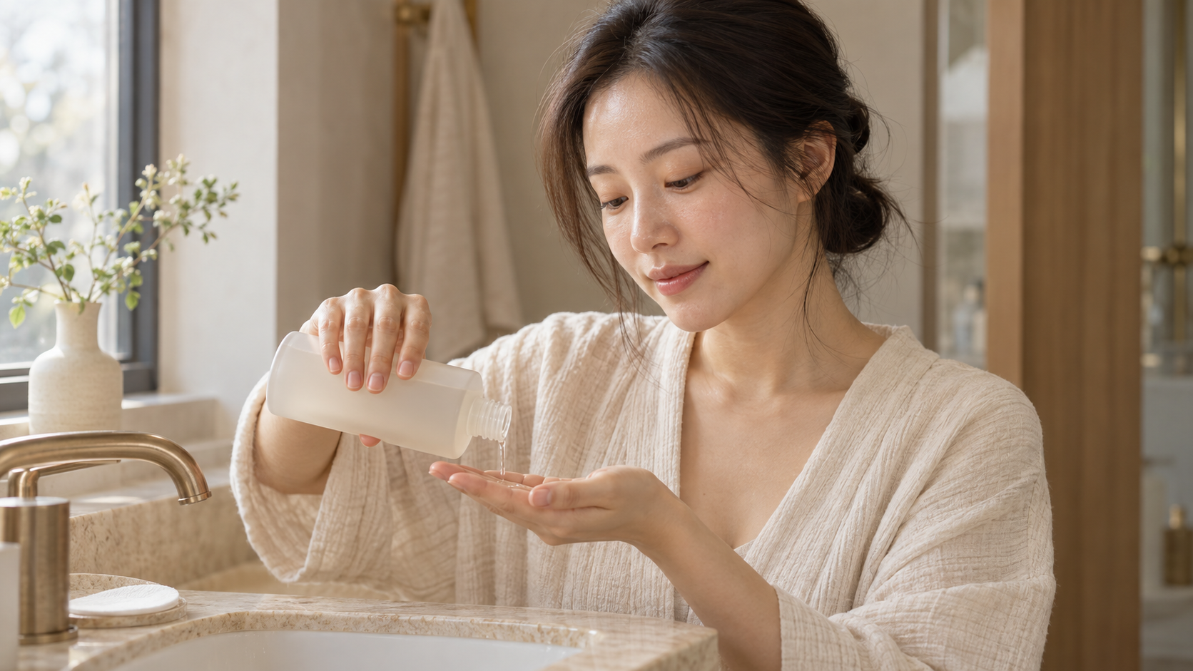 토너 사용법, 손·화장솜에 얼마나 덜고 몇 번 덧바를까요? 대표 이미지